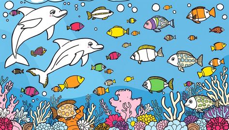 Sea Life Coloring Pictures for Kids - Fun Ocean Art Check more at https://www.coloringpagesart.net/pets-coloring-pages-fun-creativity-animal-2/ Coloring Pictures For Kids, Animals Coloring, Kids Fun, Animal Coloring Pages, Ocean Art, Coloring Pictures, Sea Life, Cool Kids, Coloring Pages