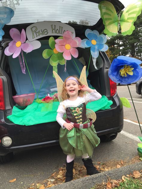 What a beautiful Zarina the pirate fairy! Fairy Theme Trunk Or Treat, Tinkerbell Trunk Or Treat Ideas, Pixie Hollow Trunk Or Treat, Tinkerbell Trunk Or Treat, Fairy Garden Trunk Or Treat, Butterfly Trunk Or Treat, Fairy Trunk Or Treat Ideas, Fairy Trunk Or Treat, Trunk Or Treat Ideas For Van