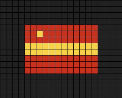 A small pixel art template of the Toa Alta Puerto Rican region flag. Small Pixel Art, Puerto Rico Flag, Pixel Art Pattern, Pattern Art, Puerto Rico, Pixel Art, Flag, Pattern, Art