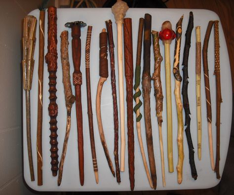 For Christmas this year, I created custom magic wands for everyone in my family. I wish now that I had created a full instructable, but hopefully the ... Wands Ideas, Diy Wands, Wand Ideas, Rod And Staff, Spirit Sticks, Magic Things, Harry Porter, Pagan Crafts, Wizard Wand