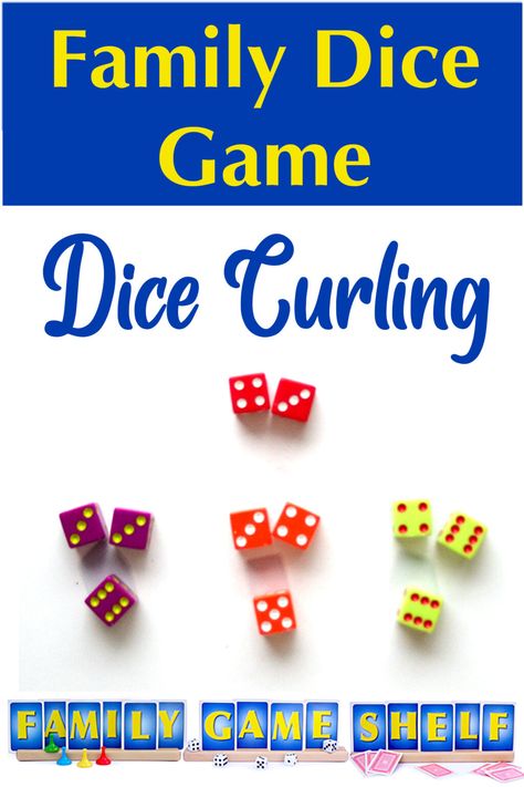 Diy Dice Games, Kids Team Building Activities, Dice Table, The Dice Game, Game Shelf, Curling Game, Gaming Ideas, Dinner Party Games, Family Card Games