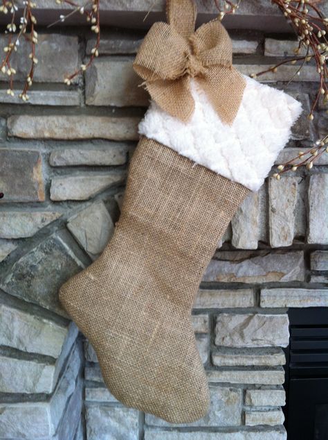 Burlap+Christmas+Stockingcustomizable+by+2CreativeGirls+on+Etsy,+$20.00 Burlap Christmas Stockings, Burlap Stockings, Christmas Stockings Diy, Wedding Romantic, Burlap Crafts, Burlap Christmas, Xmas Stockings, Merry Little Christmas, Photos Wedding