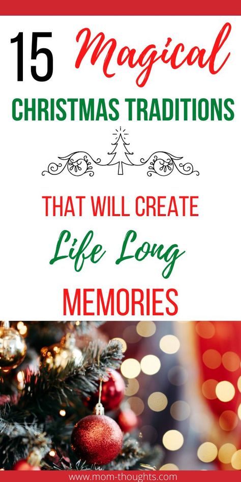 Grandparent Traditions Cute Ideas, Simple Christmas Traditions Kids, Christmas Eve Ideas For Family, Christmas Memories Ideas, Grandparent Christmas Traditions, Easy Christmas Traditions, Christmas Traditions To Start With Kids, Christmas Traditions For Grandchildren, Things To Do With Kids At Christmas