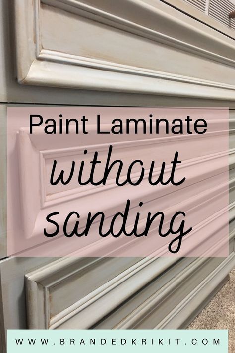 Painting Laminate Wardrobes, Painting Shiny Laminate Furniture, How To Paint Laminated Wood Furniture, Upcycle Mdf Furniture, Laminate Wardrobe Makeover, Upcycle Laminate Furniture, Upcycle Kitchen Dresser, Painting Furniture White Diy, Wallpaper Laminate Furniture