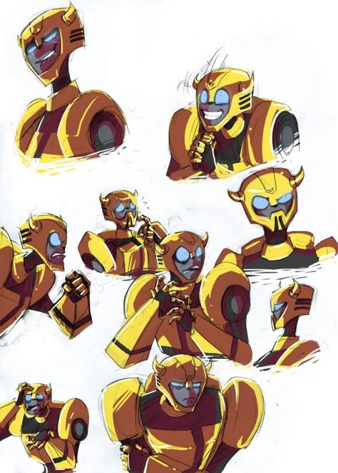 Bumblebee's Expressions Blitzwing X Bumblebee, Bumblebee Fanart, Transformers Prime Bumblebee, Bumblebee Transformers, Orion Pax, Transformers 4, Transformers Animated, Transformers Fanart, Transformers Decepticons