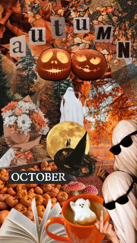 Autumn vibes #autumn #ghost #fallaesthetic #pumpkin #halloween #october #halloweenaesthetic Halloween Pictures Aesthetic, Autumn Wallpaper Iphone Aesthetic, Ghost Photoshoot Aesthetic, Iphone Autumn Wallpaper, Trips With Kids, Happy Halloween Pictures, Aesthetic Happy, October Wallpaper, Halloween Room Decor