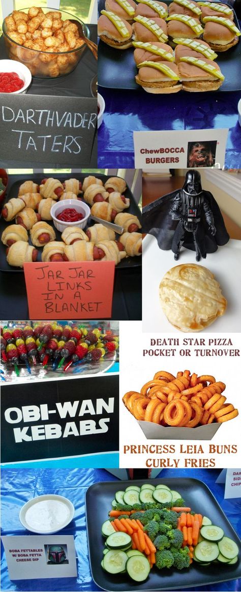 Star Wars Themed Food, Star Wars Party Food, Star Wars Baby Shower, Star Wars Theme Party, Star Wars Food, Star Wars Bb8, May The Fourth Be With You, Themed Food, Star Wars Birthday Party