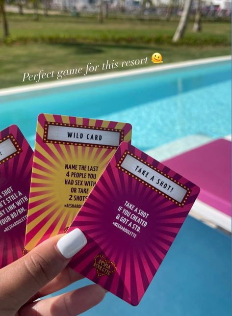 Vacation, summer vibes, card drinking game, caresha please, yung miami, yungmiami305. Caresha Please, Drinking Card Game, Game Night Party, Yung Miami, Sorority Party, Party Games For Adults, Diy Party Games, Drinking Card Games, Frat Party