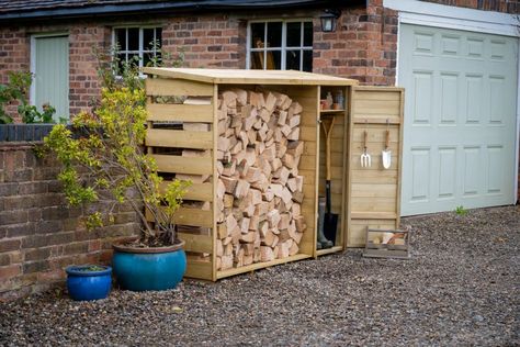 Timber Logs, Firewood Shed, Log Store, Wood Store, Firewood Storage, Wooden Log, Wood Shed, Forest Garden, Garden Buildings