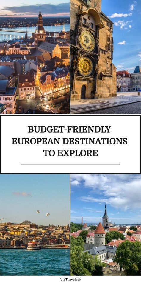 Budget-friendly European destinations to explore: scenic cityscapes and historical sites. Affordable European Destinations, Places To Go In Europe, Inexpensive Travel Destinations, Cheap European Cities, Cheap Places To Visit, Europe On A Budget, Cheap Places To Travel, Find Cheap Flights, Winter Destinations