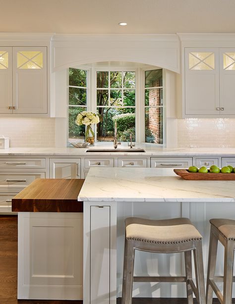 USI Design & Remodeling, kitchens & baths, Southlake,... Sunlight Kitchen, Sink Window, Window Over Sink, Shaker Style Kitchen Cabinets, Kitchen Bay Window, Kitchen Sink Window, Window Seat Kitchen, Marble Countertops Kitchen, Kitchen Windows