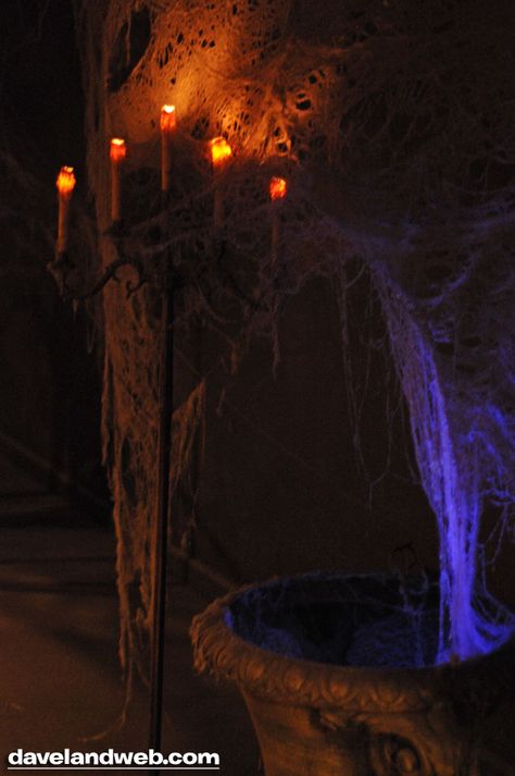 The Inner Sanctum Halloween Ambience, Adams Family Halloween, Vampire Decor, Haunted Village, Nostalgic Halloween, Halloween Lighting, Mansion Aesthetic, Photo Corner, Haunted Mansion Disneyland