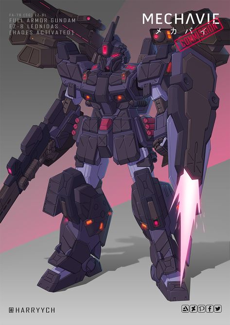 Full Armor Gundam, Gundam Artwork, Punk Aesthetics, Future Tank, Mech Art, Robot Design Sketch, Battle Ships, Custom Gunpla, Mecha Suit