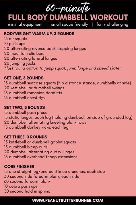 60 Minute Total Body Workout, 60 Minute Bootcamp Workout, Full Body Muscle Building Workout At Home, Dumbbell Weekly Workout Schedule, 60 Minute Workout Gym, Full Body Endurance Workouts, Great Full Body Workout, Total Body Workout With Dumbbells, Hiit Workouts At Home Dumbell