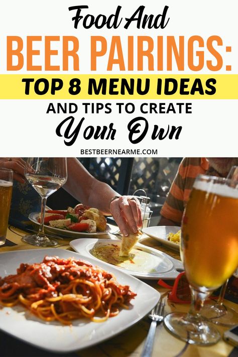 Burger Pairings, Craft Beer Food Pairing, Beer Food Pairings, Fine Dining Menu, Craft Beer Recipes, Beer Tasting Parties, Beer Dinner, Beer Pairing, Summer Beer