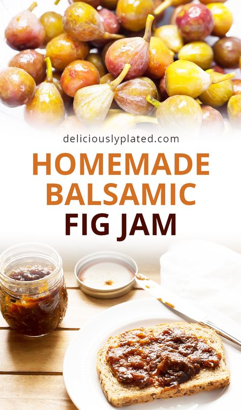 Super versatile and the perfect Fall  staple for your refrigerator!  Great on Pork, Brie, or Toast! Fig Jam Recipe, Preserving Foods, Fig Recipes, Gluten Free Recipes For Breakfast, Fig Jam, Baked Brie, Jelly Recipes, Trending Recipes, Food Articles