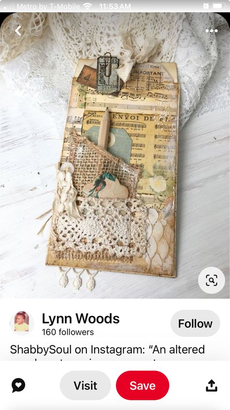 Etiquette Vintage, Scrapbook Tag, Fabric Journals, Vintage Junk Journal, Handmade Tags, Vintage Journal, Diy Journal, Handmade Journals, Handmade Journal