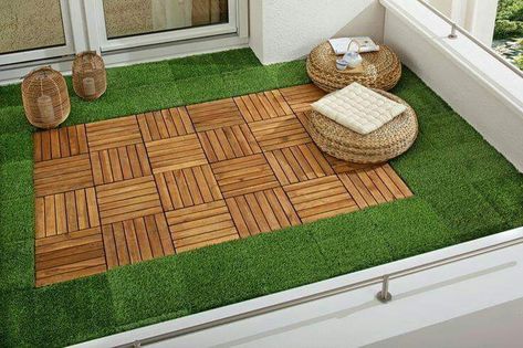 Artificial Grass Garden, Kursi Outdoor, Pool Dekor, Terrasse Design, Grass Carpet, Balcony Flooring, Diy Lawn, Small Patio Garden, Artificial Lawn