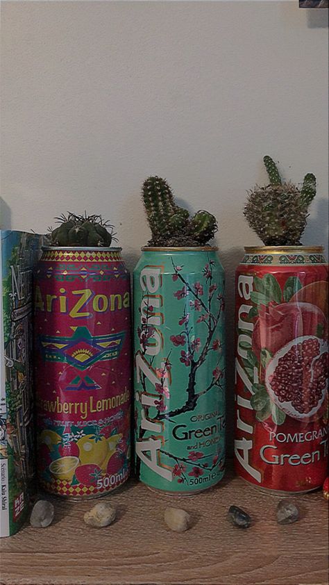 Arizona Iced Tea Can Crafts, Soda Can Decor, Arizona Can Crafts, Arizona Cans Diy, Guy Bedroom Aesthetic, Arizona Can, Soda Can Crafts, Twisted Tea, Cool Decor