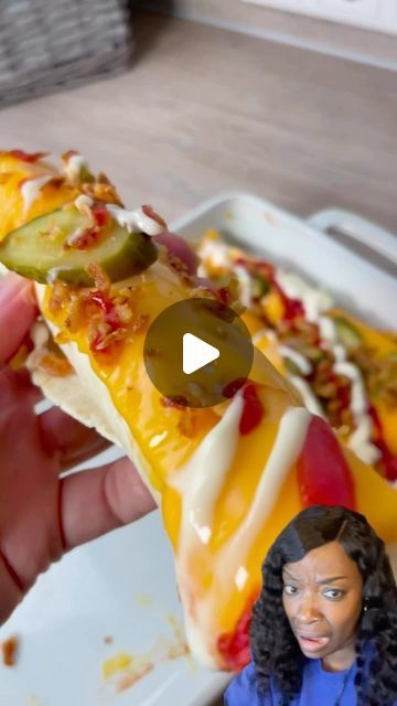 JuJu Louise Bell on Instagram: "𝑪𝒉𝒆𝒄𝒌𝒐𝒖𝒕 𝒕𝒉𝒊𝒔 𝑵𝒆𝒘 𝑹𝒆𝒄𝒊𝒑𝒆  #checkitoutguys😎😎 #foodie #recipe #fyp #trend" Tortilla Hot Dog Wraps, Hot Dog Tortilla, Hot Dog Wraps, Dog Wrap, January 10, Fun Food, Burritos, Hot Dogs, New Recipes