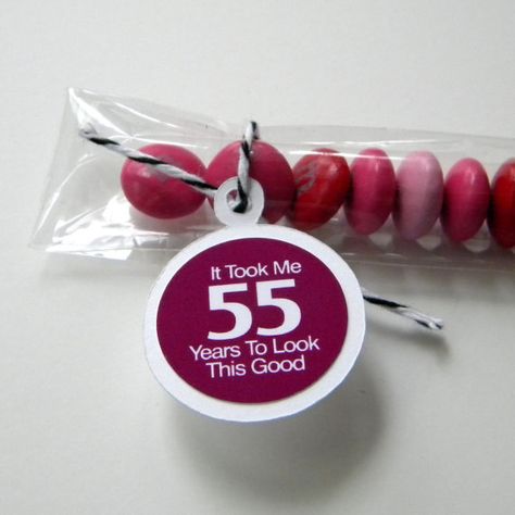 55 birthday parties | 55th birthday party favors it took me 55 years to look this good set ... 55th Birthday Party Ideas, 40th Birthday Cupcakes, 40th Birthday Party Favors, 50th Birthday Party Favors, 50th Birthday Party Decorations, 55th Birthday, Mom Party, Candy Party Favors, 50th Party