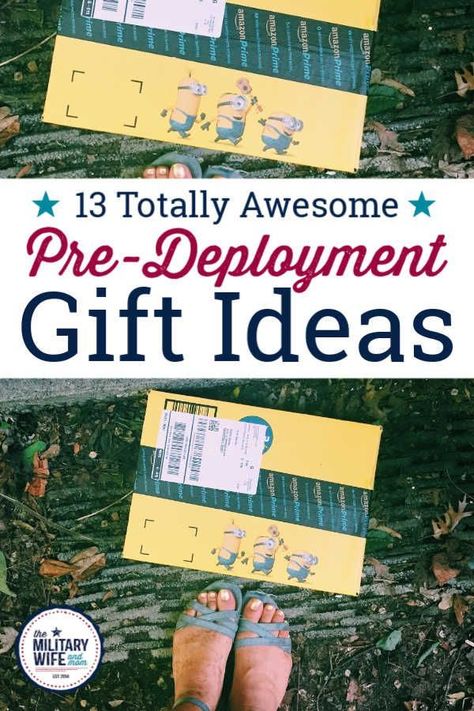 These great pre-deployment gift ideas are small, thoughtful, and meaningful, so they can be treasured no matter how long or harsh the deployment will be. #militarydeploymentideas #predeploymentgiftideas #giftideasforsolider #deploymentgifts Deployment Kids, Deployment Party, Deployed Husband, Deployment Packages, Military Relationships, Military Wife Life, Army Wife Life, Deployment Care Packages, Military Care Package