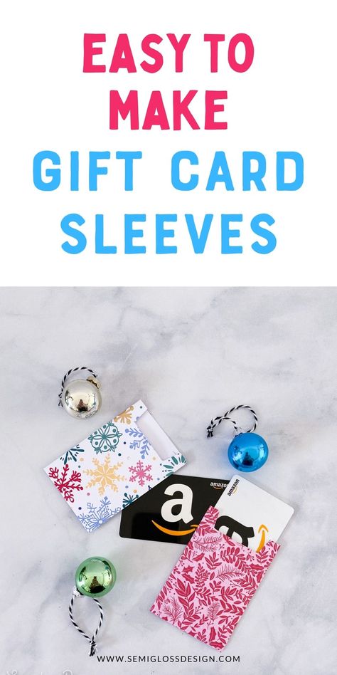 Learn how to make gift card sleeves for Christmas. Get a free printable template to help you make these easy gift card holders. Gift Card Envelope Diy, Easy Gift Card Holders, Gift Card Envelope Template, Gift Card Sleeve, Gift Card Holder Template, Card Holder Diy, Gift Card Holder Diy, Gift Card Envelope, Printable Gift Cards