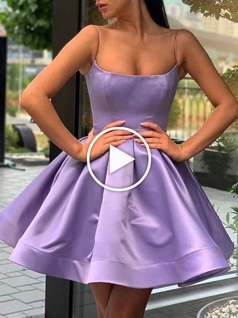 A Line Spaghetti Straps Short Purple Dresses, Short Purple Formal Homecoming Dresses CD3! -  #CD3 #Dresses #Formal #Homecoming #line #Purple #Short #Spaghetti #Straps Mini Dresses For Teens, Purple Dresses Short, Short Purple Dresses, Purple Prom Dress Short, Short Mini Dresses, Purple Short Dress, Dresses Hoco, Hoco Dresses Short Tight, Hoco Dresses Long Sleeve