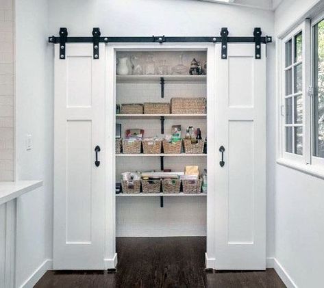 Barn door pantry