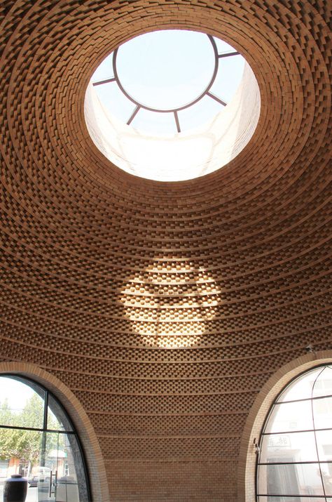 Gallery of Millet Vinegar Museum / Zhanghua Studio, AATU - 16 Vernacular Architecture Indian, Tropical Pavilion, Earth Dome, Atrium Design, Brick Masonry, Brick Architecture, Vernacular Architecture, Up House, Building Facade