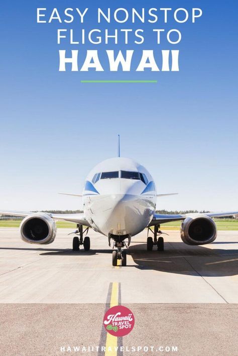 Which cities have nonstop flights to Hawaii? Here are easy nonstop flights to Hawaii with the most convenient options to plan your Hawaiian vacation. These direct flights to Hawaii will let you start your vacation to Hawaii sooner! Whether you're planning a Hawaiian vacation with family, or a romantic getaway we've got you covered with all the best tips for finding direct flights to Hawaii. Check out the blog for nonstop flights from major cities like Boston, NYC, Austin, and Los Angeles. Flying To Hawaii, Vacation To Hawaii, Vacation With Family, Best Hawaiian Island, Smooth Sailing, Hawaiian Vacation, Find Cheap Flights, Romantic Destinations, Booking Flights