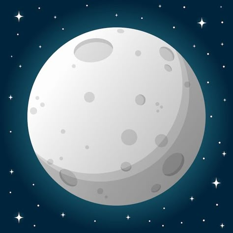 Vector full moon and stars in cartoon st... | Premium Vector #Freepik #vector #light #night #moon #full Full Moon Drawing, Moon Animated, Moon Animation, Full Moon And Stars, Moon For Kids, Oak Tree Drawings, Cartoon Moon, Planet Vector, Moon Cartoon