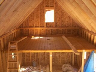 Small Cabin With Loft, Small Cabin Ideas, Small Cabin Designs, Building A Small Cabin, Simple Cabin, Cabin Plans With Loft, Cabin Loft, Small Cabin Plans, Cabin Diy