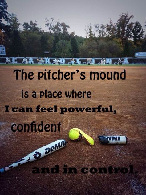 ❤️❤️❤️⚾️! Love pitching I played softball for 9 years!!! Softball Quotes, Softball, I Can, Baseball, Quotes