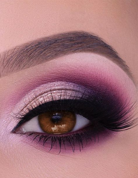 Eye Makeup For Brown Eyes, Eye Makeup Images, Everyday Eye Makeup, Prom Eye Makeup, Purple Eye Makeup, Eye Makeup Styles, Eyeshadow For Brown Eyes, Eye Makeup Pictures, Purple Makeup