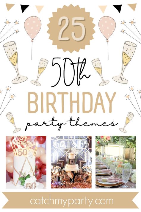 If you or a close family member is celebrating a 50th birthday, look no further for the best 50th birthday party themes of 2024. If you want to throw an on-trend party, check out what we've rounded up from real 50th birthdays from our site! 50th Birthday Christmas Theme, Glamorous 50th Birthday Party Ideas, Golden 50th Birthday Party Ideas, Winter 50th Birthday Party Ideas, Fall 50th Birthday Party Ideas, Party Trends 2024, 50th Bday Party Ideas For Women, 50th Birthday Themes For Women, 50th Birthday Ideas For Women Themes