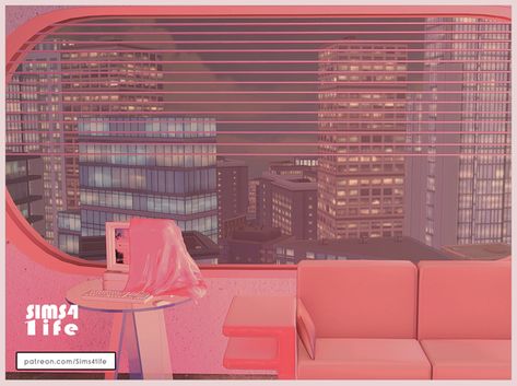 Cyber set part 1 (window and billboards) Early Access | Patreon Sims 4 Content, Maxis Match Cc, Cc Folder, Jem And The Holograms, Sims 4 Build, Sims House, Sims 4 Cc, Maxis Match, Sims Cc