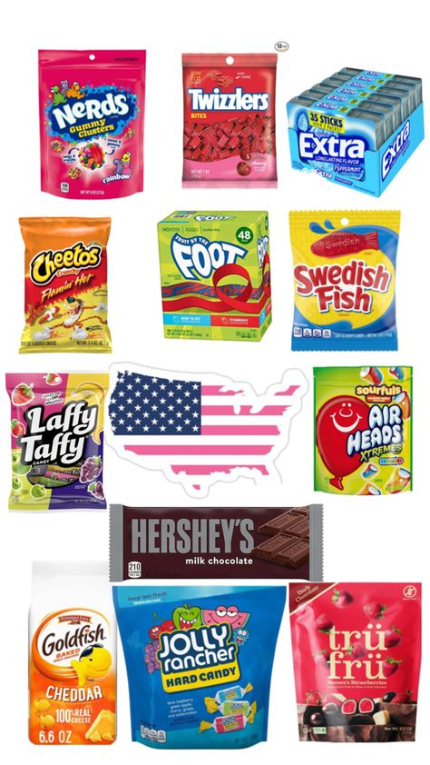 Summer Camp Snacks, Cheetos Crunchy, Camp Snacks, American Snacks, Taffy Candy, Hershey Chocolate, Cheese Flavor, Taffy, Hard Candy