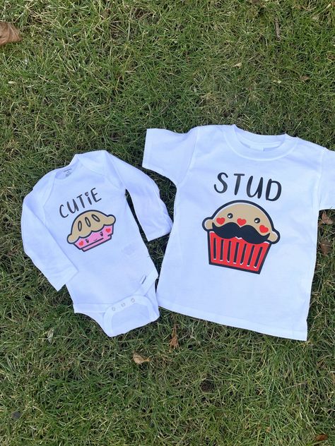 Stud Muffin Shirt, Shirts Kawaii, Matching Onesies, Football Onesie, Cousin Love, Kawaii Shirts, Stud Muffin, Sibling Shirts, Newborn Onesies