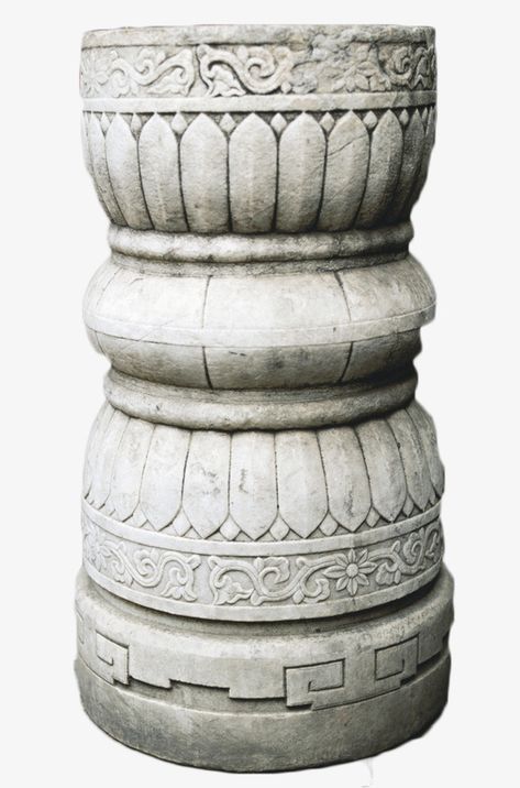 Chinese Horror, Chinese Clipart, Stone Edge, Column Capital, Architectural Columns, Outdoor Gardens Design, Chinese Architecture, Carved Stone, Png Transparent Background