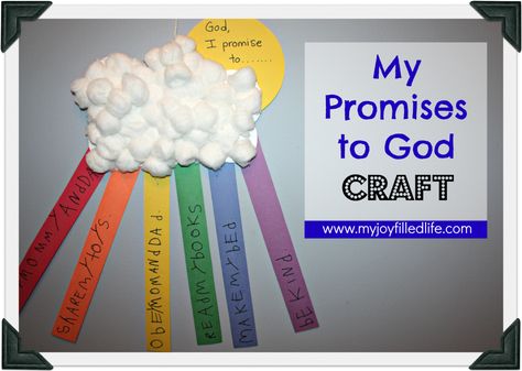 My Promises to God Craft:  Helping my grandmother with Sunday School next week, this would be a fun craft to try! Timing Quotes, Quotes Trust, Quotes Scriptures, Plan Quotes, Rainbow Craft, Children's Church Crafts, Gods Princess, Quotes Faith, Quotes Relationships