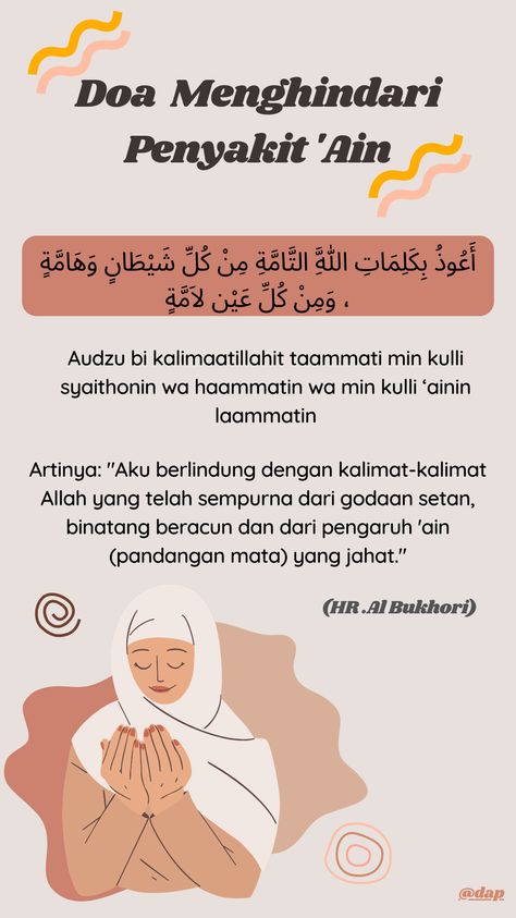 Amalan doa terhindar dari penyakit ‘ain Doa Doa Harian, Amalan Harian, Khatam Al-quran, Doa Harian, Jalur Langit, Kartu Doa, Positive Words Quotes, Pray Quotes, Remember Quotes