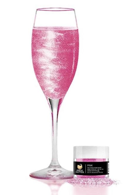 Barbie pink edible glitter for drinks Barbie Champagne, Drink Glitter, Cocktail Glitter, Lemonade Juice, 14th Birthday Party Ideas, Pamper Night, Pink Smoothie, Champagne Drinks, Unicorn Tears