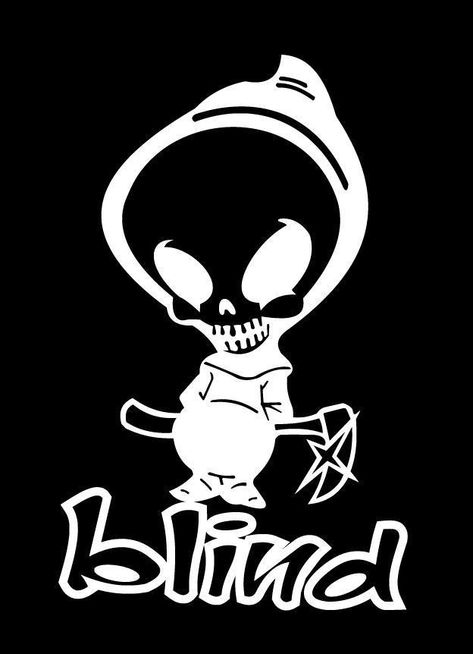 Blind Skateboards Logo, Hype Logo, Skateboard Logo, Skull Stencil, Skateboard Art Design, Funny Patches, One Piece Tattoos, Skull Art Drawing, Looney Tunes Cartoons