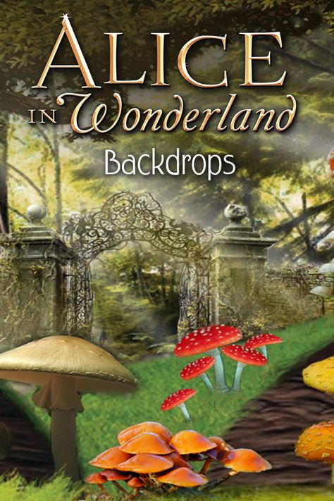 Alice In Wonderland Backdrop, Highland Fling, Painted Backdrops, Alice In Wonderland Party, Wonderland Party, Event Themes, Finding Nemo, Beautiful Backdrops, Performing Arts