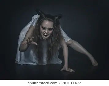 Woman Crawling Creepy Images, Stock Photos & Vectors | Shutterstock Scary Poses Reference Photo, Crawling Photoshoot, Creepy Crawling Pose, Human Snarling Reference, Crawling Pose Drawing, Crawl Pose Reference, Crawling Towards Camera Pose, Woman Crawling Pose, Crawling Drawing Reference