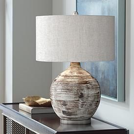 Family Room Contemporary, House Lighting Ideas, Uttermost Lighting, Uttermost Lamps, Ceramic Lamp Base, Red Table Lamp, Red Table, Contemporary Table Lamps, Grey Ceramics