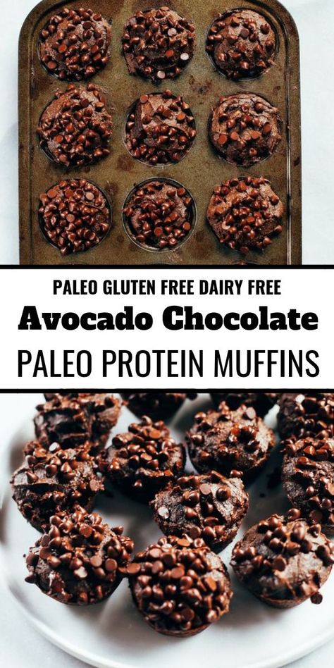 Muffins Made With Almond Flour, Easy Paleo Breakfast, Breakfast Gluten Free, Paleo Breakfast Easy, Paleo Brownies, Menu Sarapan Sehat, Paleo Muffins, Avocado Chocolate, Paleo Baking