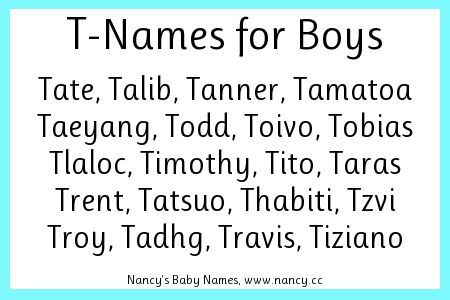 Single Boy, Ranking List, The Letter T, Boy Name, Name List, Name Letters, Letter T, Character Names