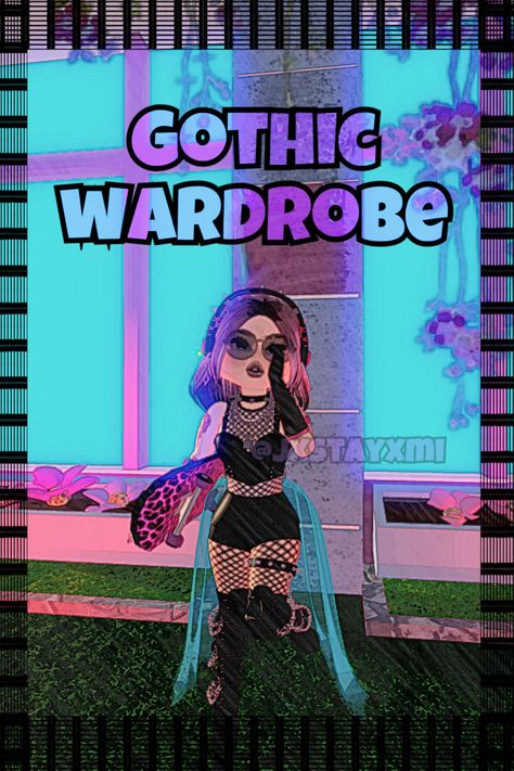 Royale High Gothic Wardrobe, Gothic Wardrobe Royale High, Island Fits, Gothic Wardrobe, Royals High, Royal High Outfits Ideas Cheap, Sunset Island, Roblox Games, Royale High